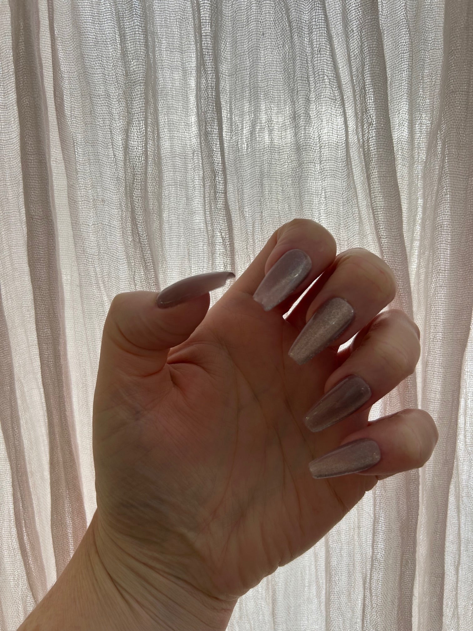 Fairy Tale handmade Press-On Nails (long coffin) - MEDIUM NAIL SIZE
