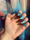 Malibu handmade Press-On Nails (medium almond) - LARGE NAIL SIZE