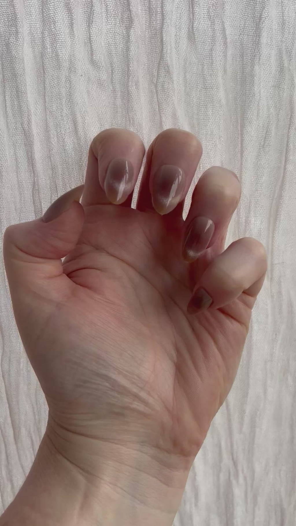 Caramel Latte Press-On Nails (medium almond)