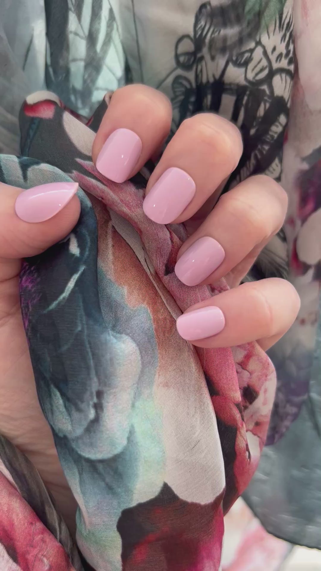 Fairy Floss Press-On Nails (short oval)
